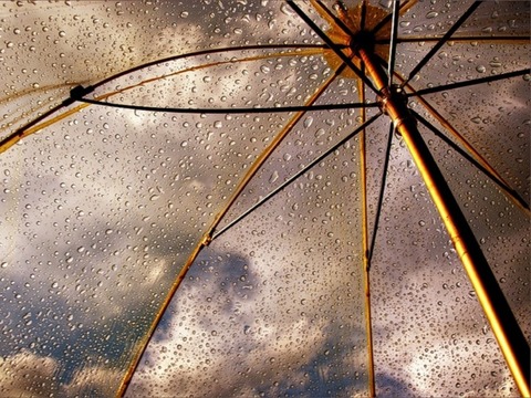 umbrella-rain-drops